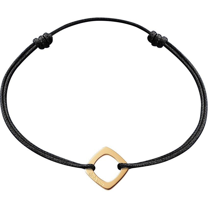Le Cube Diamant cord bracelet - yellow gold - dinh van | dinh van