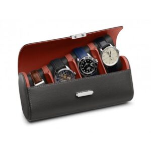 Pouch Scatola del Tempo Two-tone leather 4 watches 