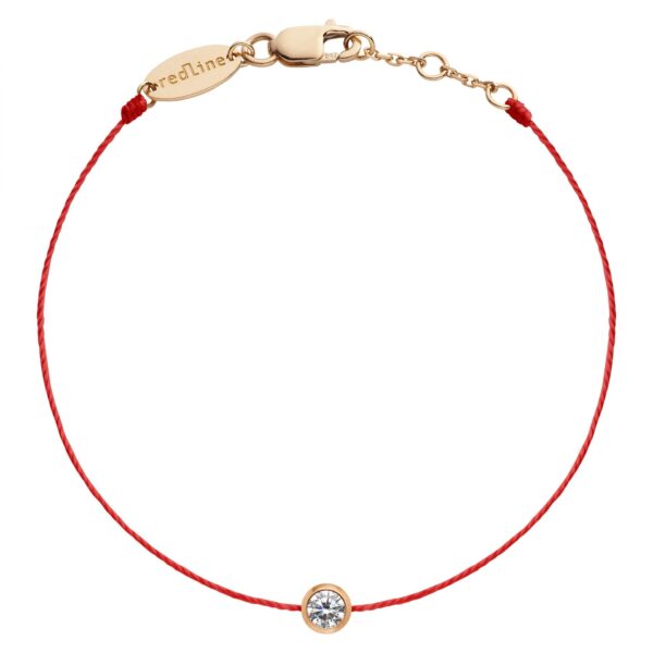 Redline Pure Diamond Bracelet 0.10 Carat Set Closed Rose Gold