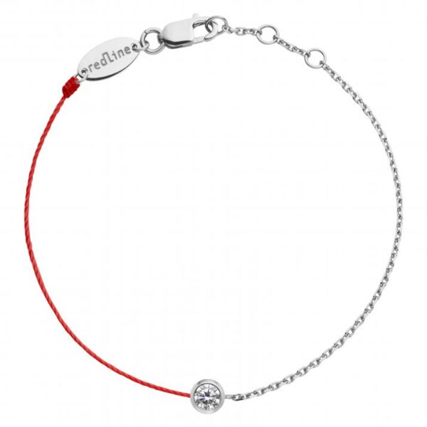Redline Pure Diamond 1/2 Chain Bracelet 0.10 Carat Closed Set White Gold