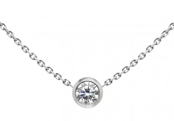 Redline So Pure Diamond Necklace 0.20 Carat Set in White Gold