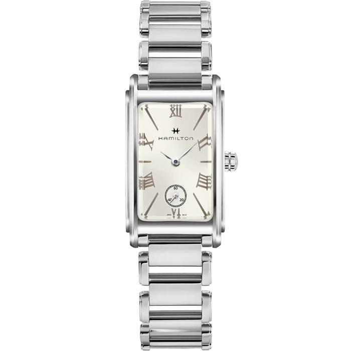 Hamilton American Classic Ardmore Quartz Watch Silver Dial Steel Strap