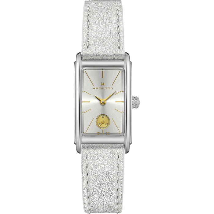 Hamilton American Classic Ardmore Quartz Watch White Dial White Leather Strap