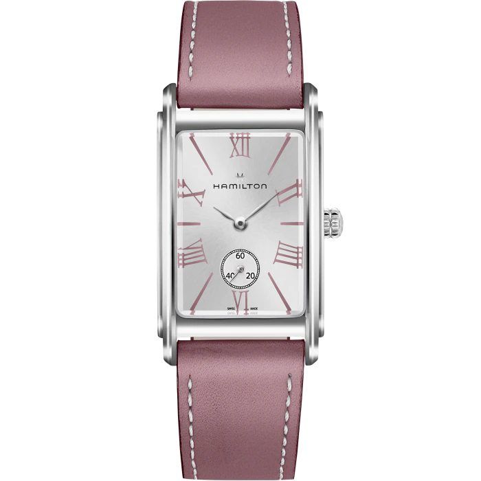 Hamilton American Classic Ardmore Quartz Watch Gray Dial Purple Leather Strap