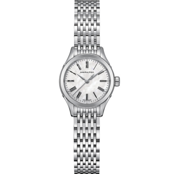Hamilton American Classic Valiant Quartz Watch Mother of Pearl Dial Steel Strap
