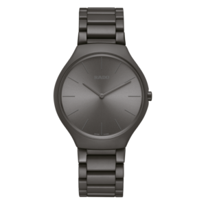 Rado True Thinline Les Couleurs™ Le Corbusier Iron Grey Quartz Watch Ceramic Strap 39MM