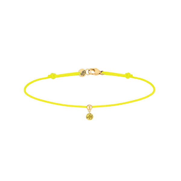 Bracelet La Brune &amp; La Blonde BB Cord Yellow Sapphire Gold