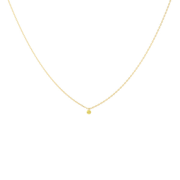 Necklace La Brune &amp; La Blonde Mini Confetti Yellow Sapphire Gold
