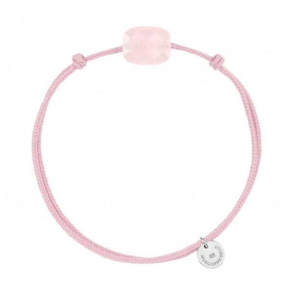 Bracelet Morganne Bello Pink Cord Candy Cushion Mini Pink Quartz