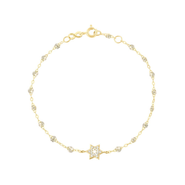 Bracelet gigi CLOZEAU Star of David Gold Diamonds 17cm