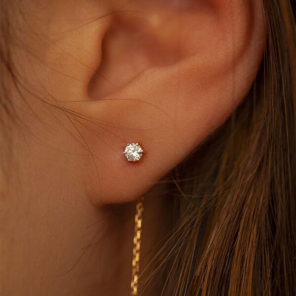 Earrings Redline Absolute Diamond Chain Gold