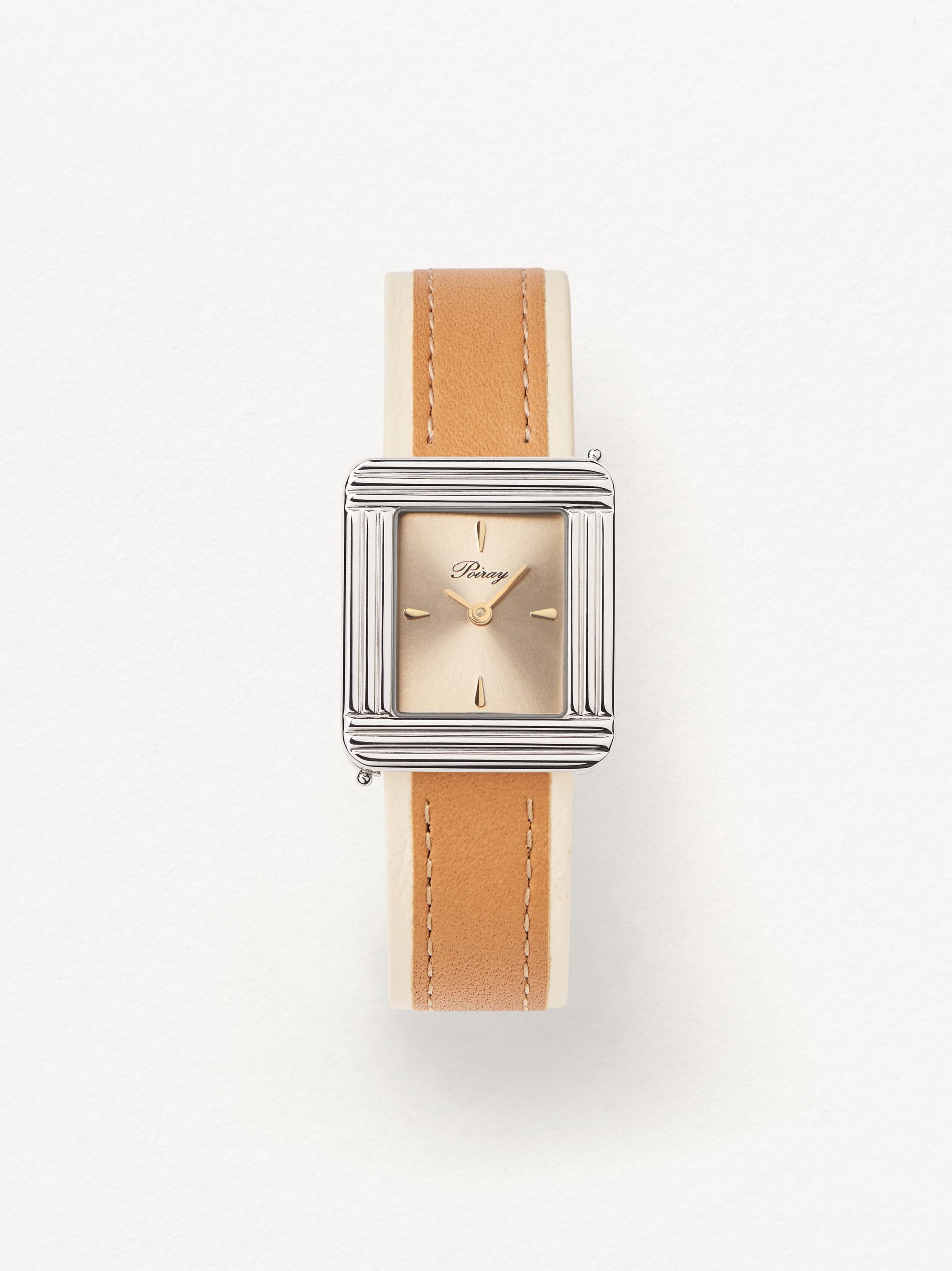 montre-poiray-ma-premi-re-acier-cadran-pastel-sable-bracelet-cuir