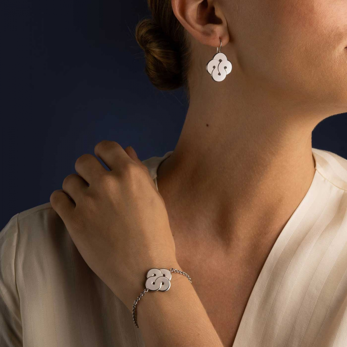 Boucles D'oreilles Squelette En Argent Sterling - Bernard Delettrez - Neuf Avec étiquettes - Style Bijou Créateur
