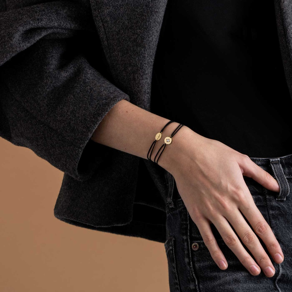 Bracelet Arthus Bertrand Médaille Miraculeuse Cordon Or Jaune Daniel