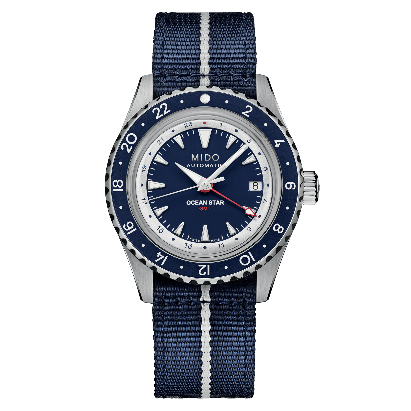 Watch Mido Ocean Star GMT Auto Blue Dial Bracelet Steel 40MM Daniel memos-codesandbox